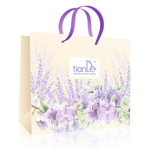 Papírová dárková taška TianDe s orchidejí