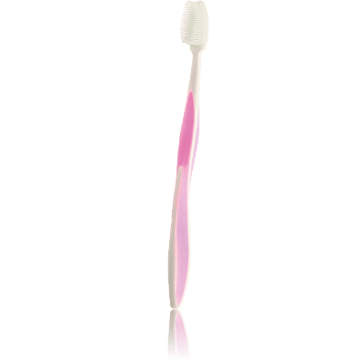 Zubní kartáček „ProDental" růžový,1ks (TM EcoDeViva)