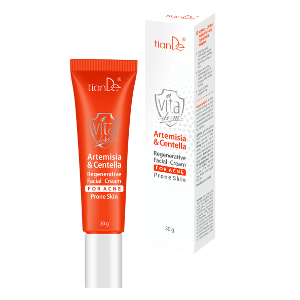 Krém pro regeneraci pleti se sklonem k akné Pelyněk a pupečník asijský