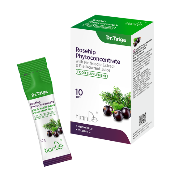 Extrakt z jedlového jehličí s šípkovou a rybízovou šťávou