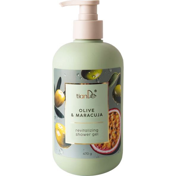 Revitalizační sprchový gel Oliva a maracuja