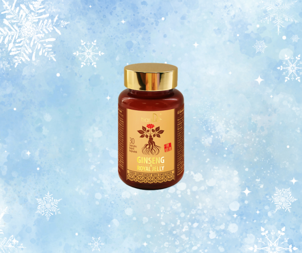 Ženšen a mateří kašička, 50,1 g (30 kapslí po 1,67 g)