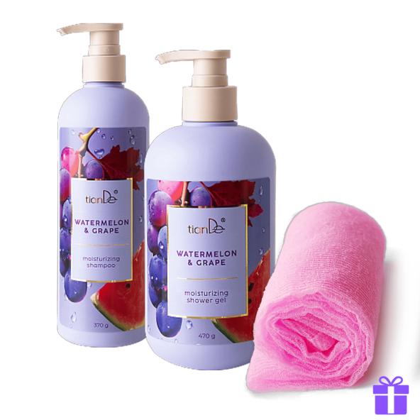 Hydratační péče s vodním melounem a hrozny